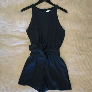 Bishop + Young Navy Romper, Size Medium
